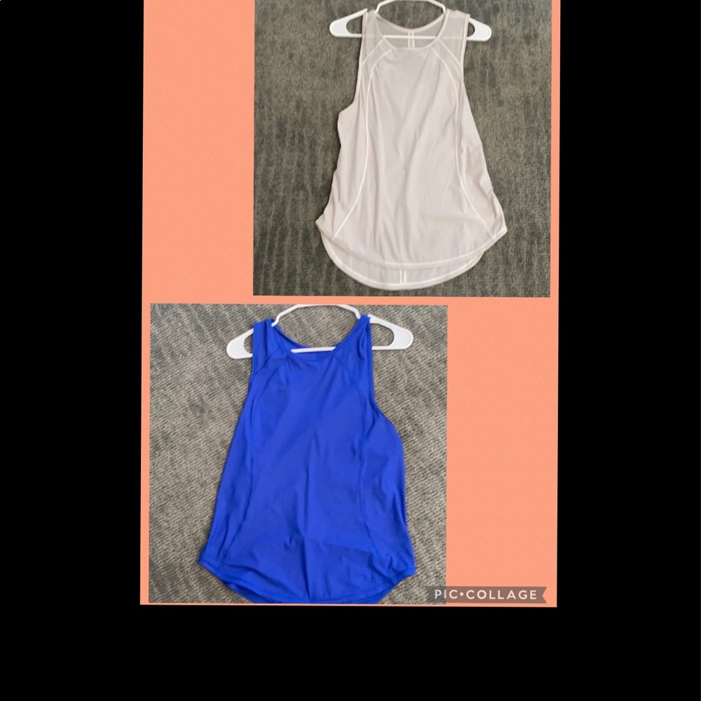 TWO Lululemon tank topS with keyhole on back